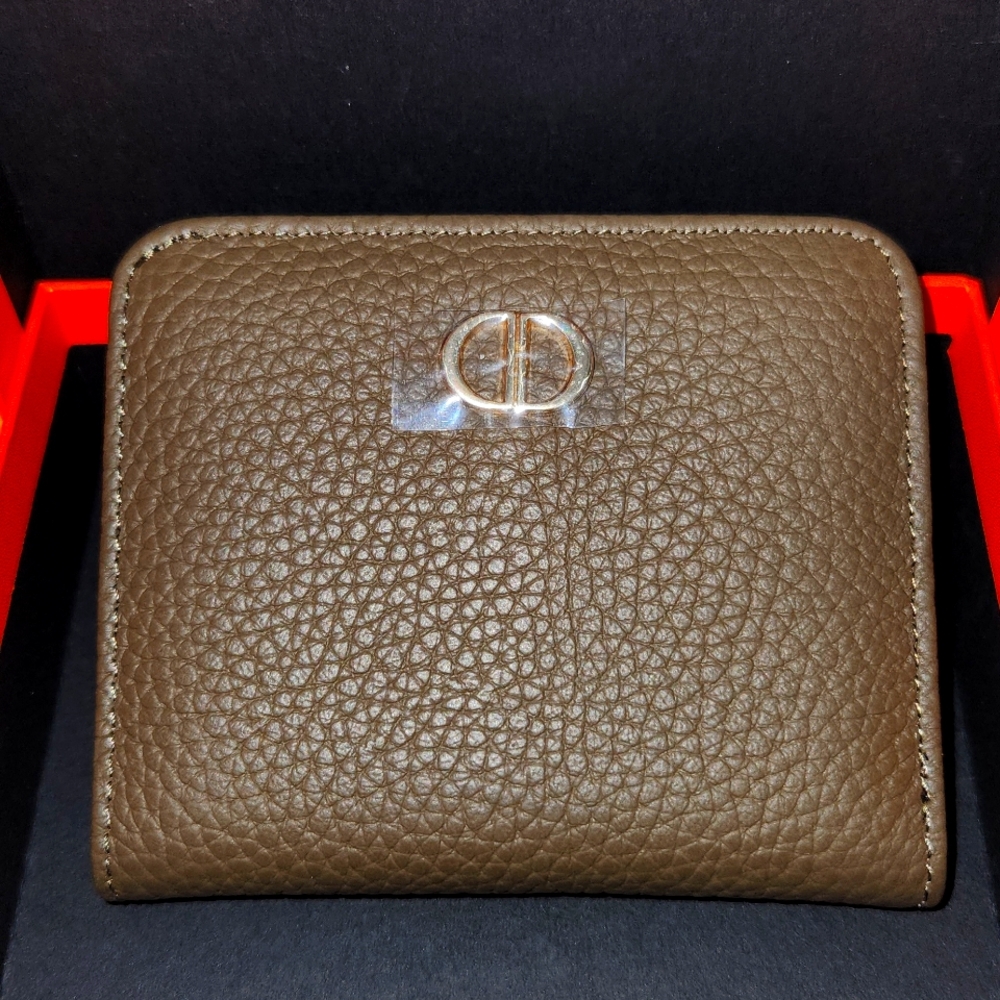 #6695 Smog 💯 ITALIAN LEATHER Wallet "CD" (Mini) NIB w/dustbag